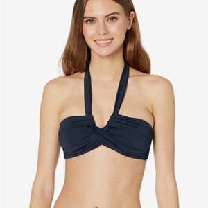 Seafolly Collective Halter bikini top, navy, size 14 (US 10), great condition!
